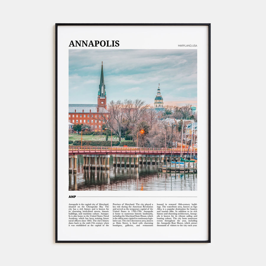 Annapolis Travel Color Poster