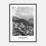 Annapurna Portrait B&W Poster