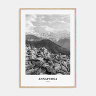 Annapurna Portrait B&W Poster