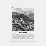 Annapurna Travel B&W Poster