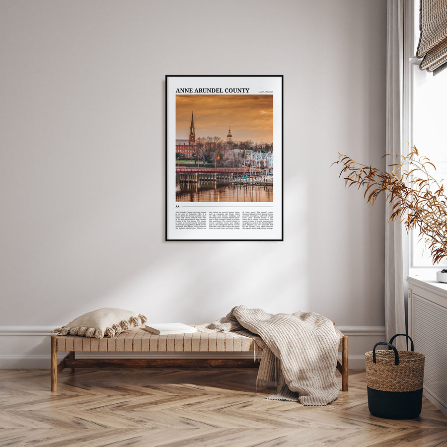 Anne Arundel County Travel Color Poster