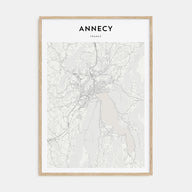 Annecy Map Portrait Poster
