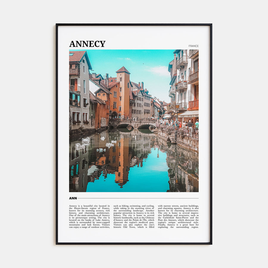 Annecy Travel Color Poster