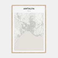 Antalya Map Portrait Poster