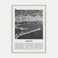 Antalya Travel B&W Poster