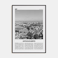 Antananarivo Travel B&W Poster
