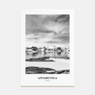 Antarctica Portrait B&W Poster