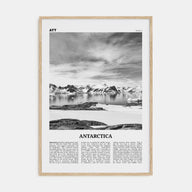 Antarctica Travel B&W Poster
