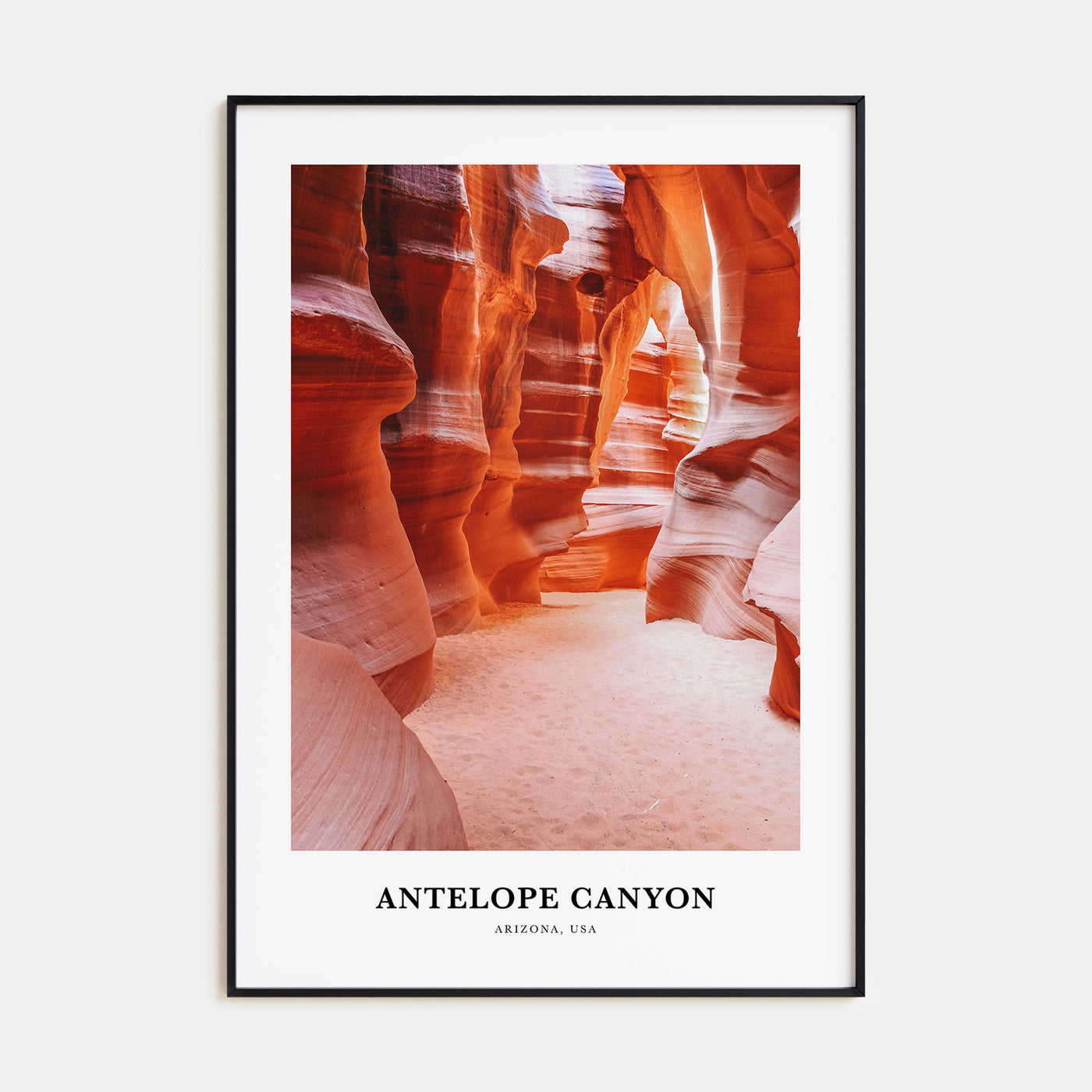Antelope Canyon Portrait Color Poster