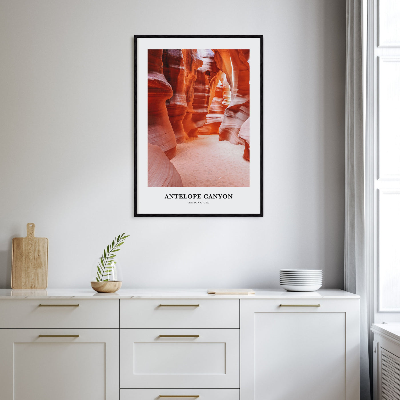 Antelope Canyon Portrait Color Poster