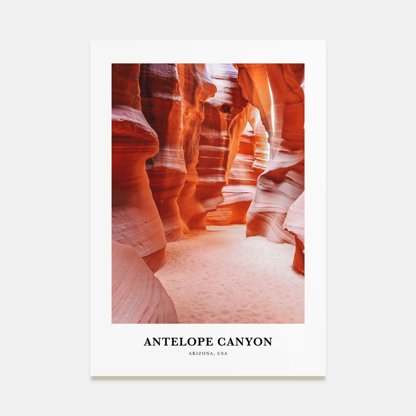Antelope Canyon Portrait Color Poster