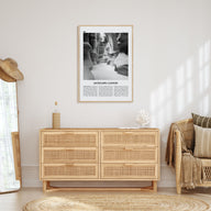 Antelope Canyon Travel B&W Poster