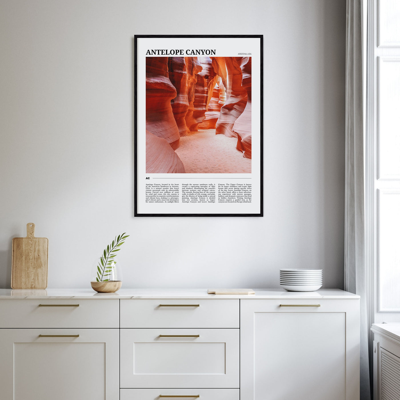Antelope Canyon Travel Color Poster
