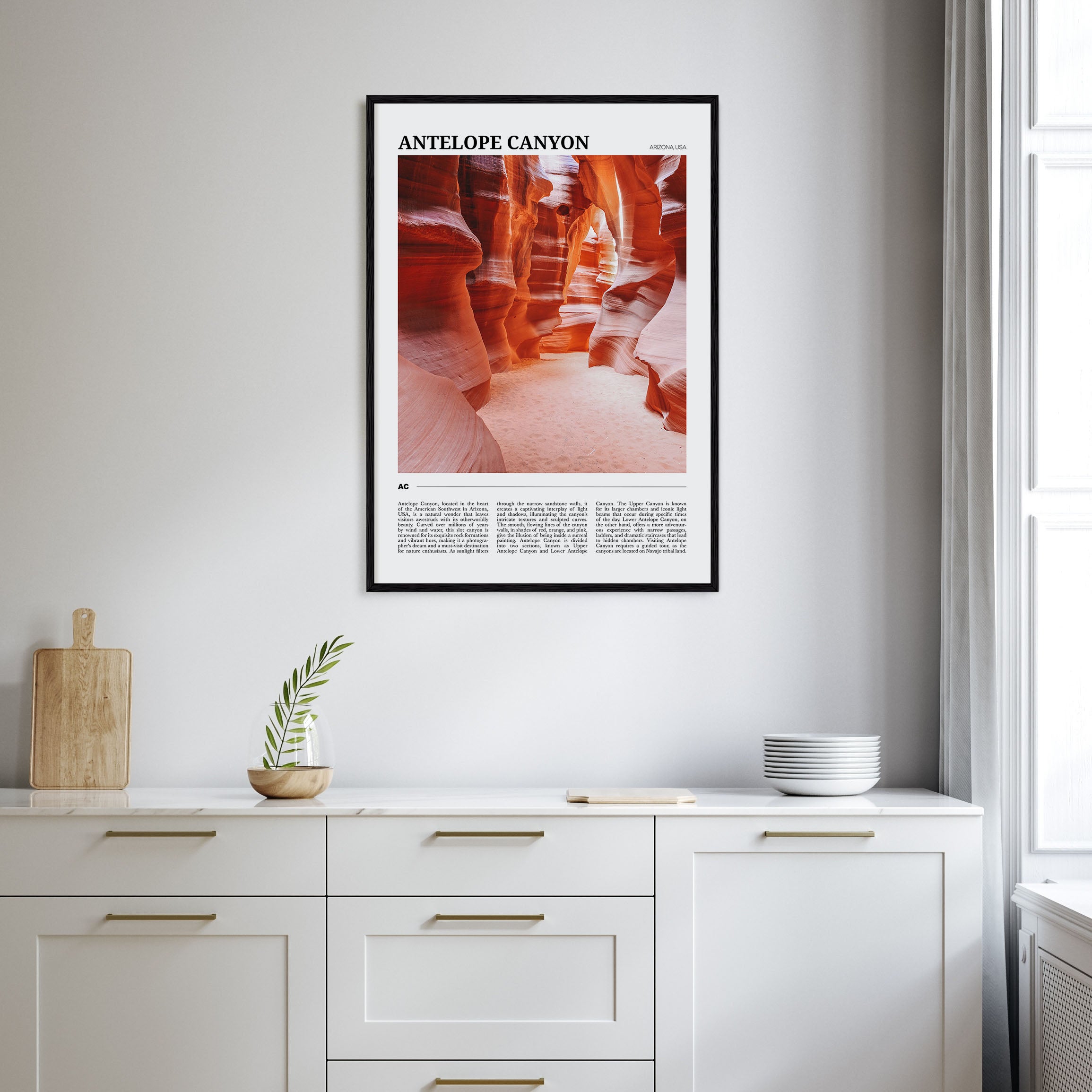 Antelope Canyon Travel Color Poster