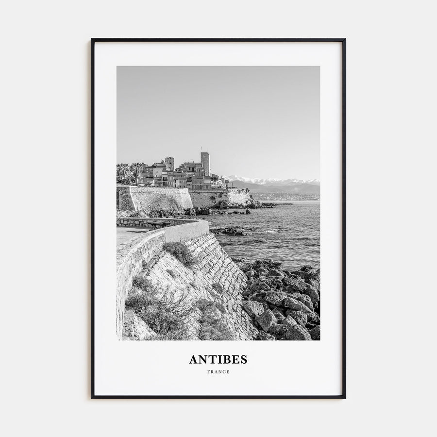 Antibes Portrait B&W Poster