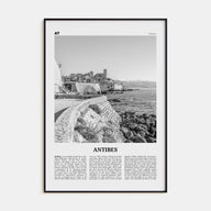Antibes Travel B&W Poster
