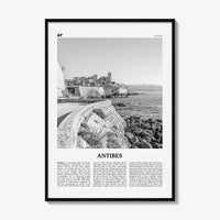 Antibes Print Black and White, Antibes Wall Art, Antibes Poster, Antibes Photo, Antibes Wall Décor, France, Antíbol, Alpes-Côte d'Azur,