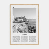 Antibes Travel B&W Poster