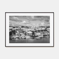 Antigua and Barbuda Landscape B&W Poster
