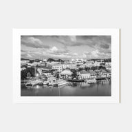 Antigua and Barbuda Landscape B&W Poster
