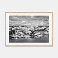 Antigua and Barbuda Landscape B&W Poster