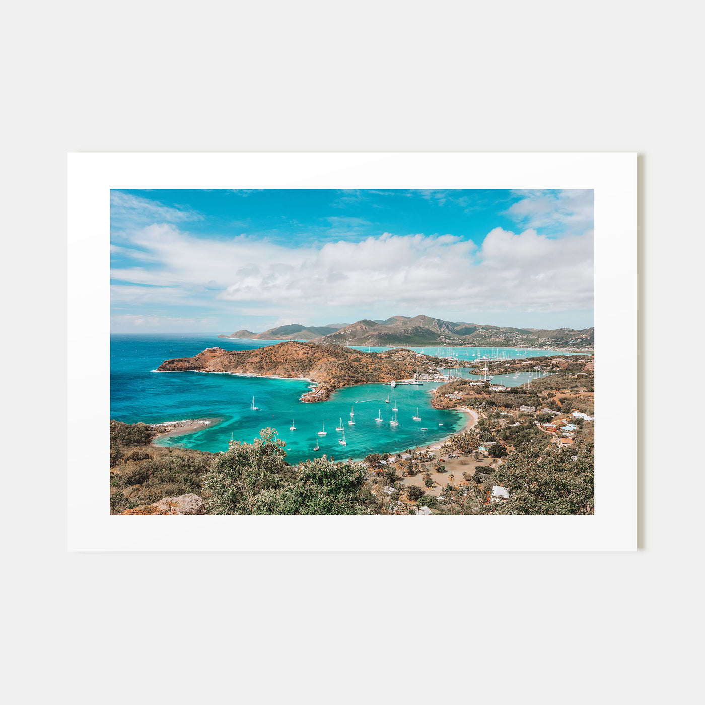 Antigua and Barbuda Landscape Color Poster