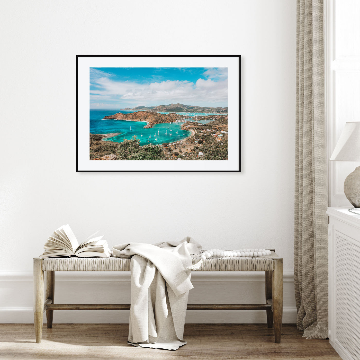 Antigua and Barbuda Landscape Color Poster