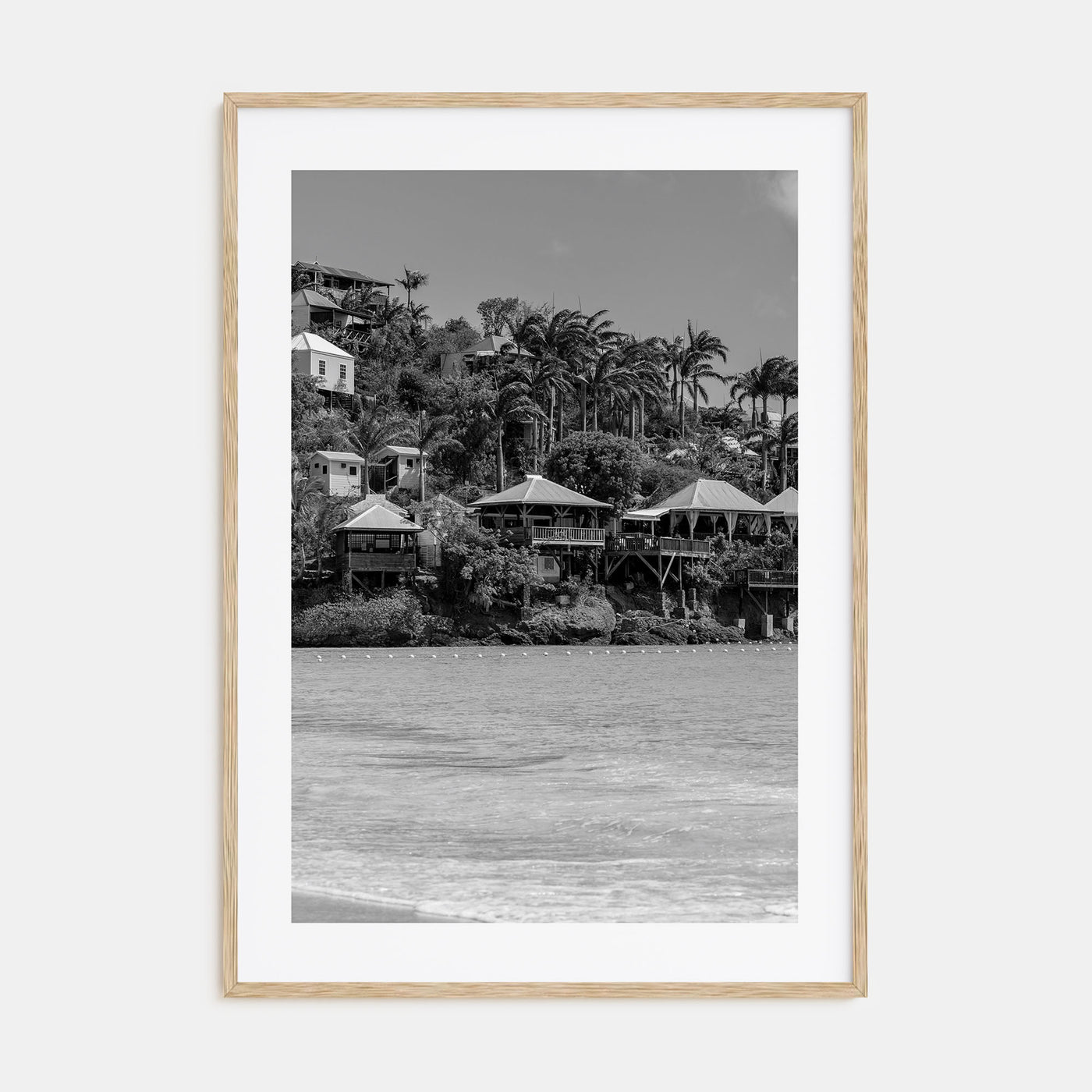 Antigua and Barbuda Photo B&W Poster