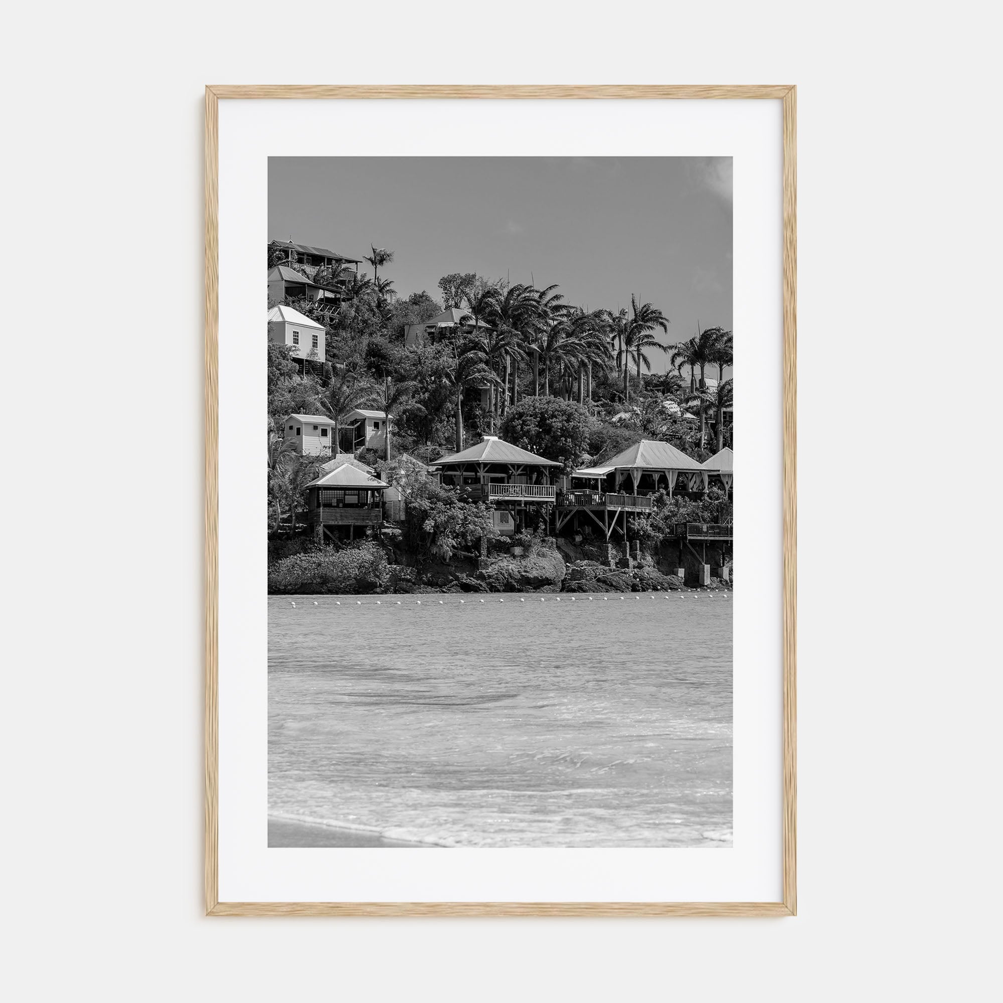 Antigua and Barbuda Photo B&W Poster