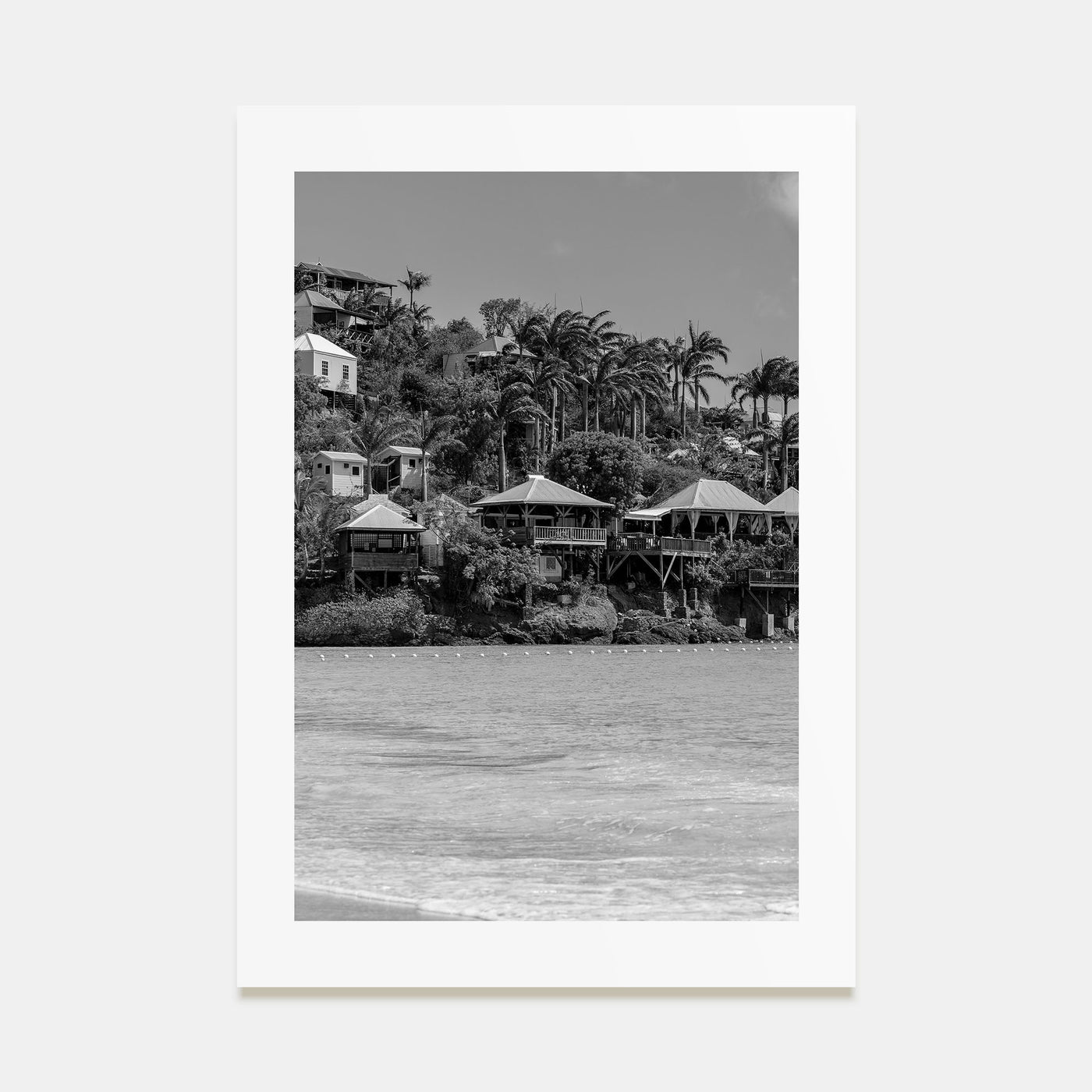 Antigua and Barbuda Photo B&W Poster
