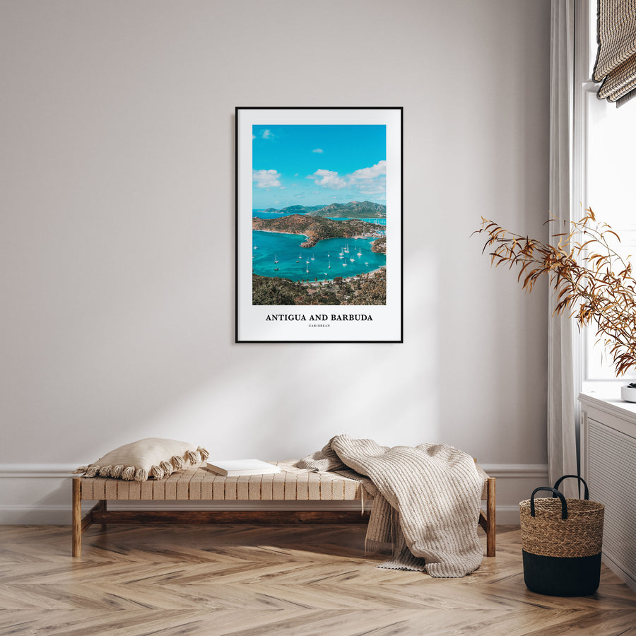 Antigua and Barbuda Portrait Color Poster