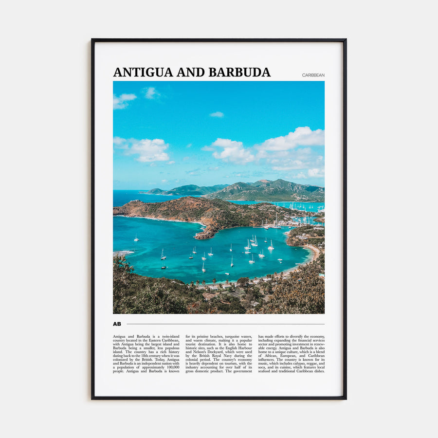 Antigua and Barbuda Travel Color Poster