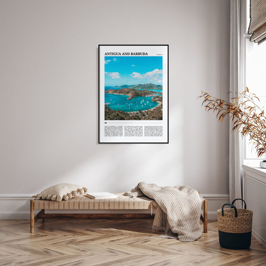 Antigua and Barbuda Travel Color Poster