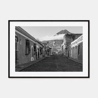 Antigua Guatemala Landscape B&W Poster
