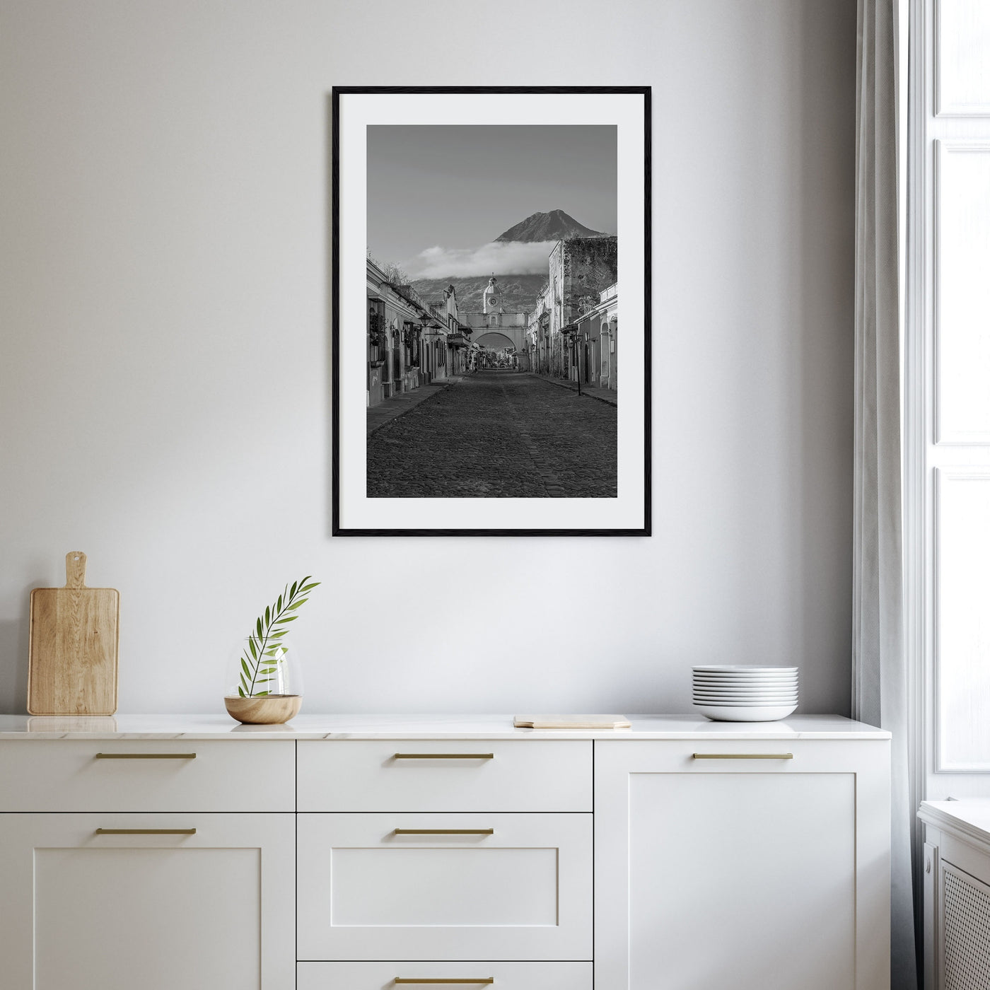 Antigua Guatemala Photo B&W No 1 Poster