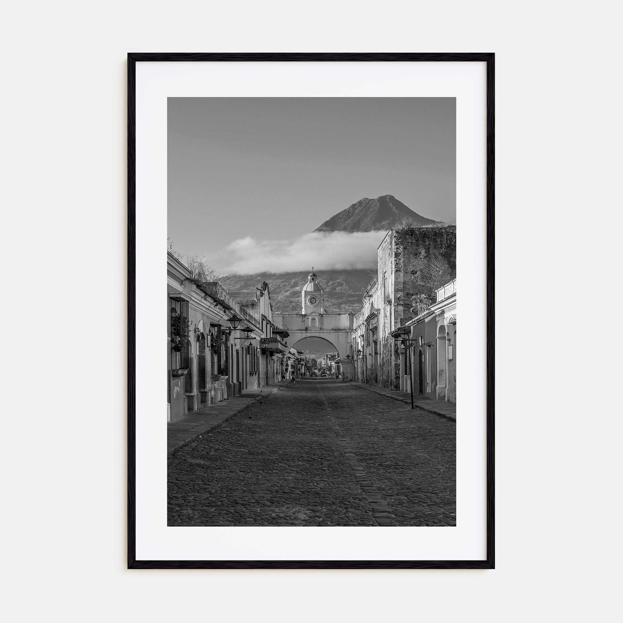 Antigua Guatemala Photo B&W No 1 Poster