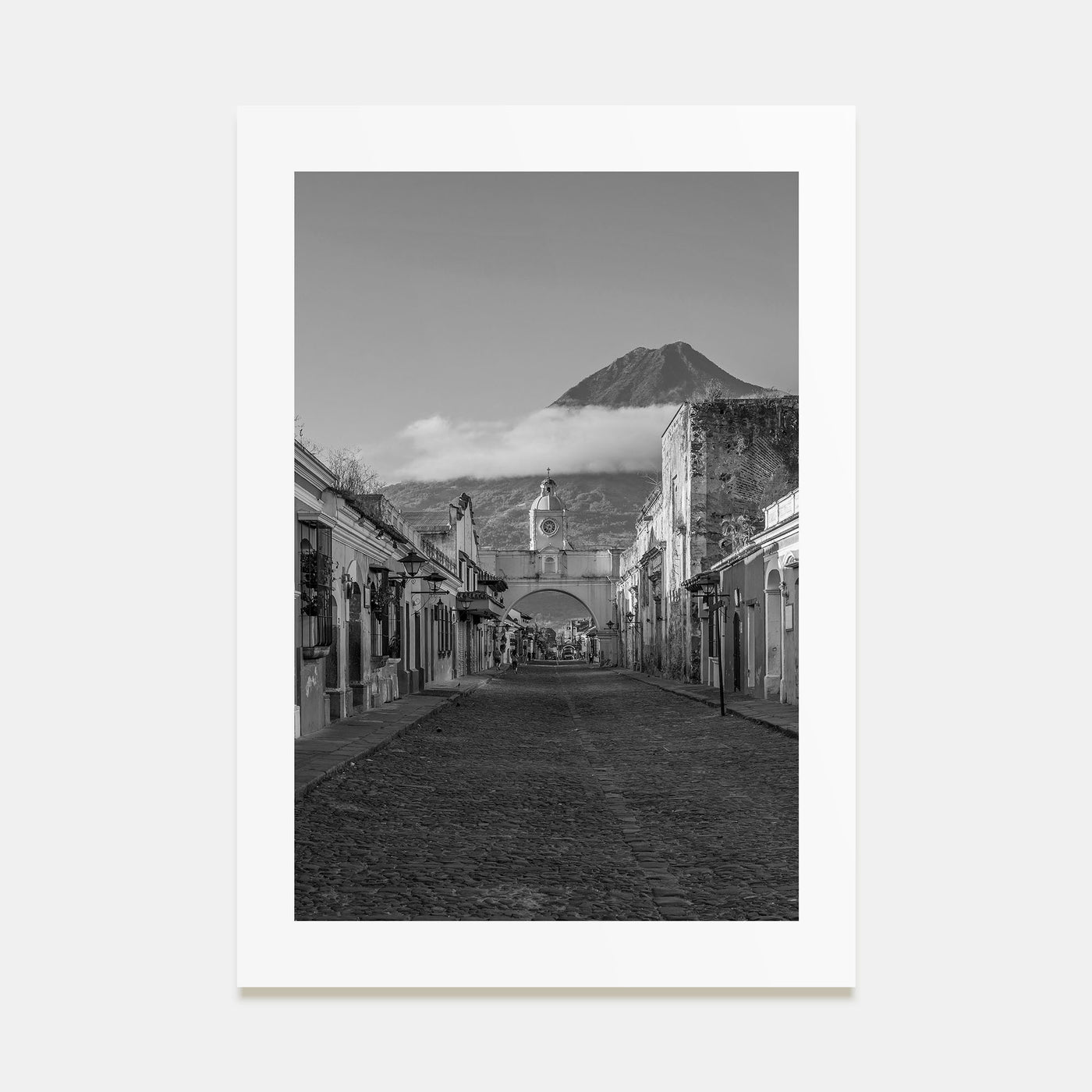 Antigua Guatemala Photo B&W No 1 Poster