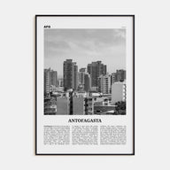 Antofagasta Travel B&W Poster