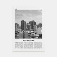 Antofagasta Travel B&W Poster