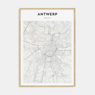 Antwerp Map Portrait Poster