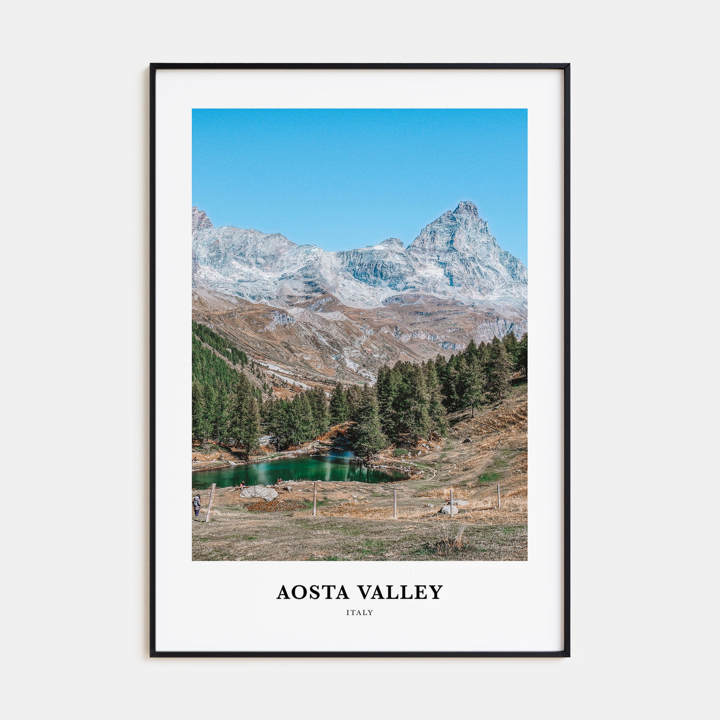 Aosta Valley Portrait Color Poster