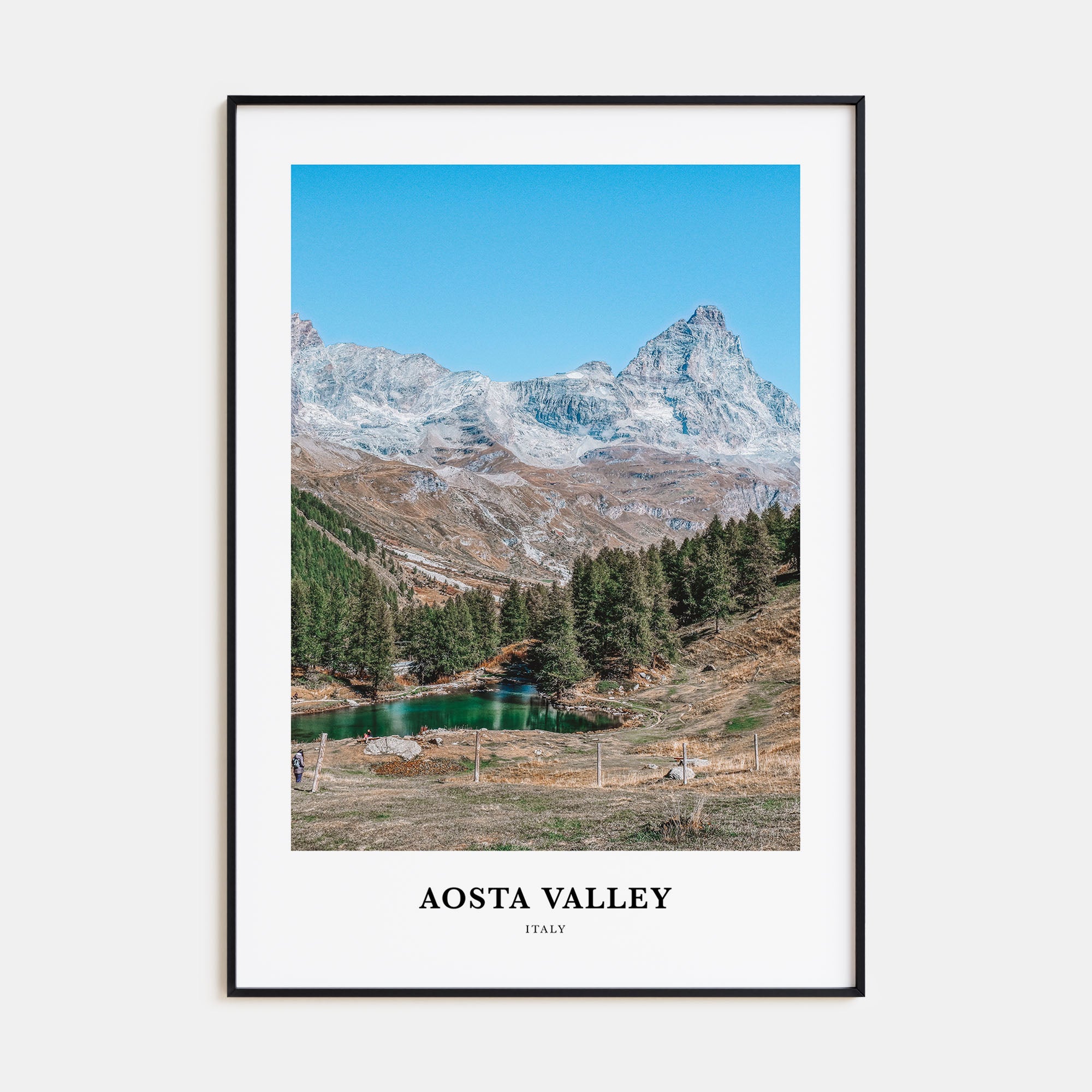 Aosta Valley Portrait Color Poster