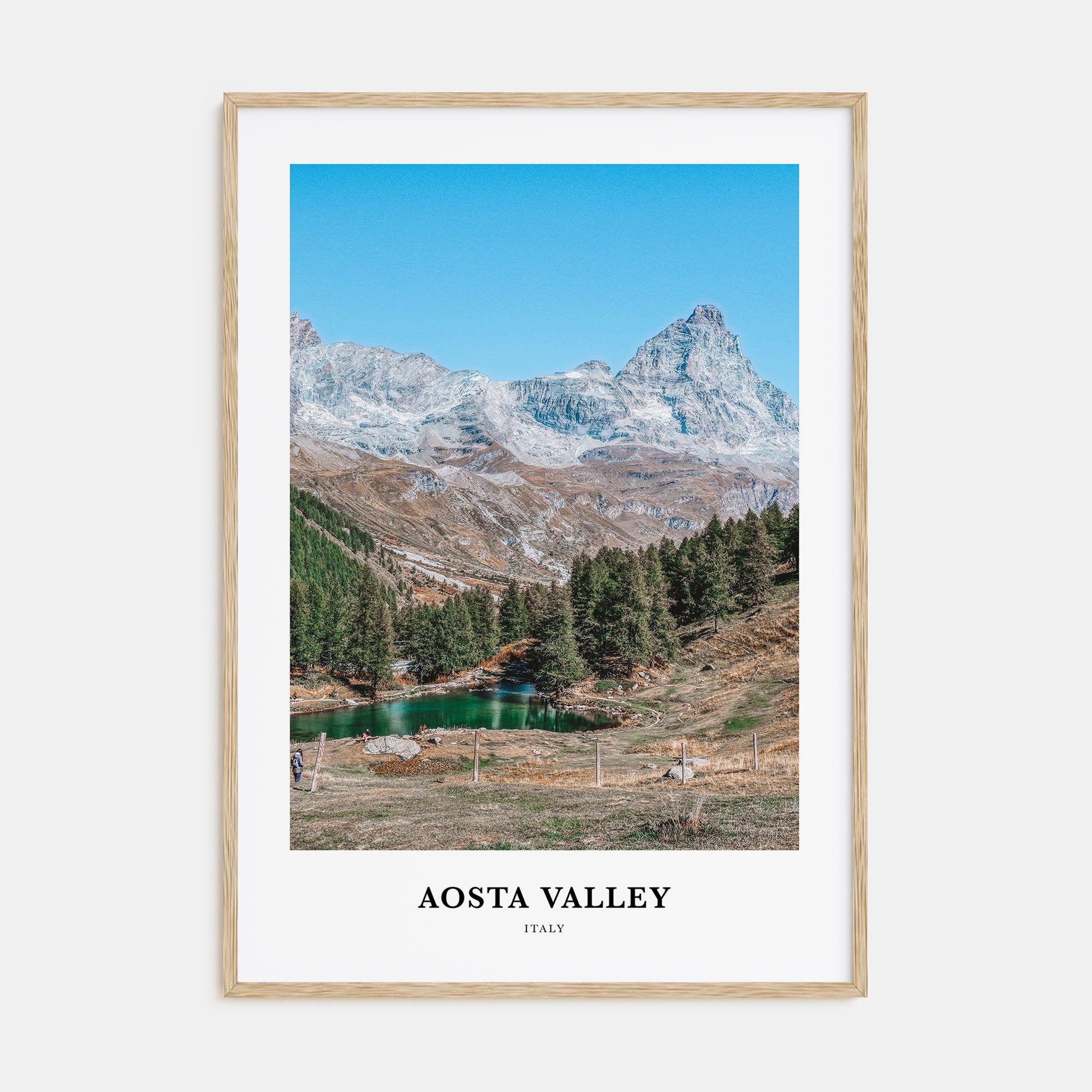 Aosta Valley Portrait Color Poster