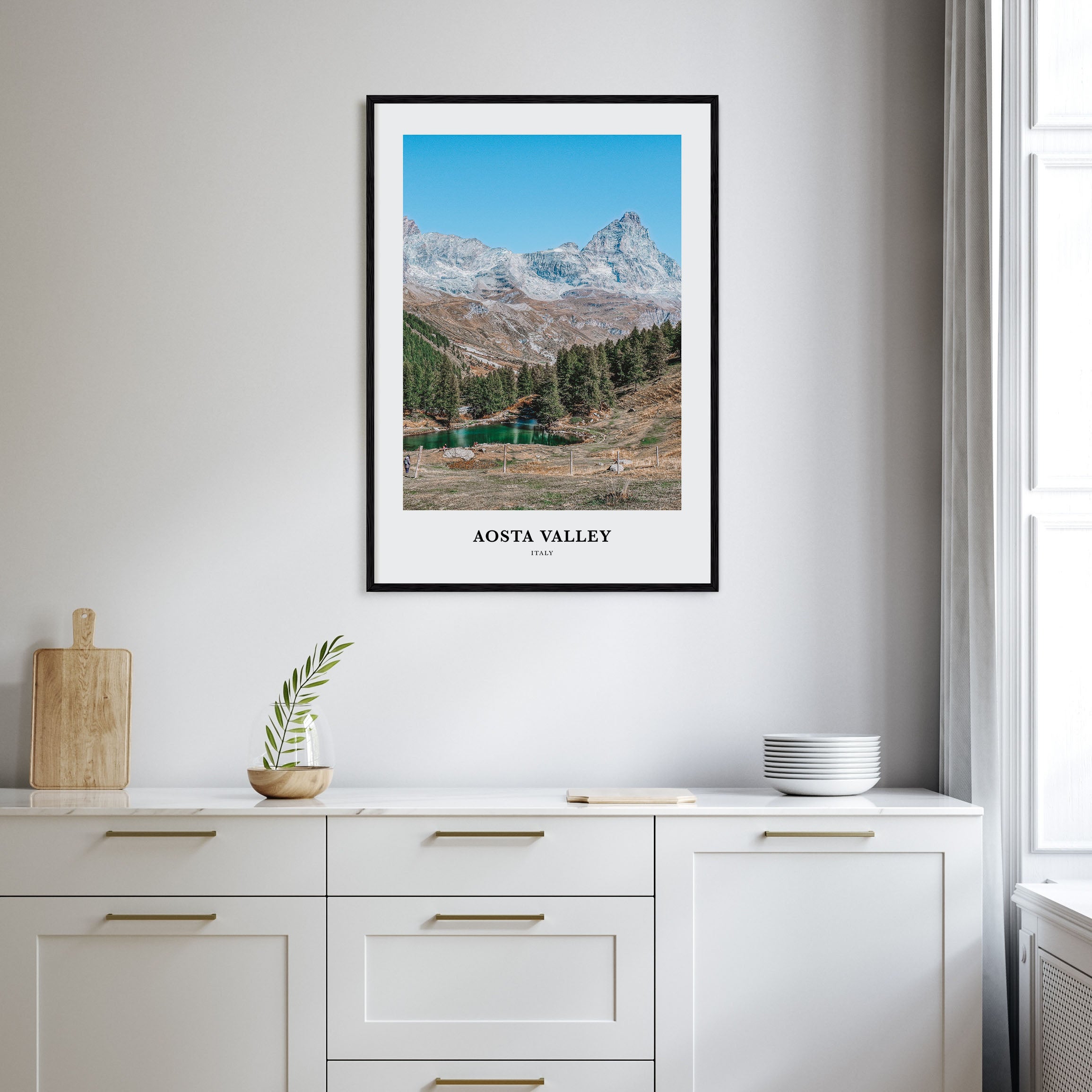 Aosta Valley Portrait Color Poster