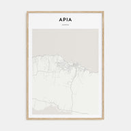 Apia Map Portrait Poster