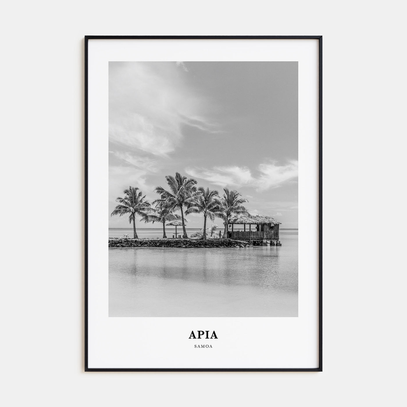 Apia Portrait B&W Poster