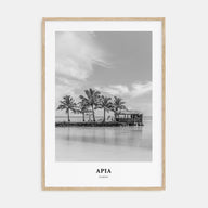 Apia Portrait B&W Poster