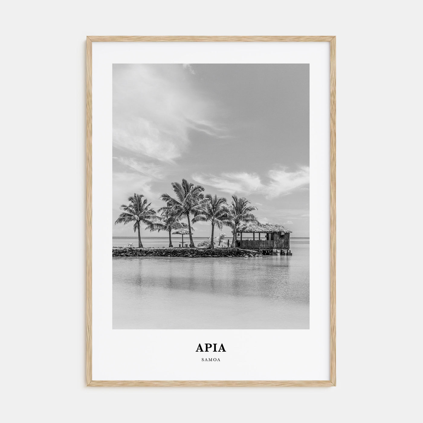 Apia Portrait B&W Poster
