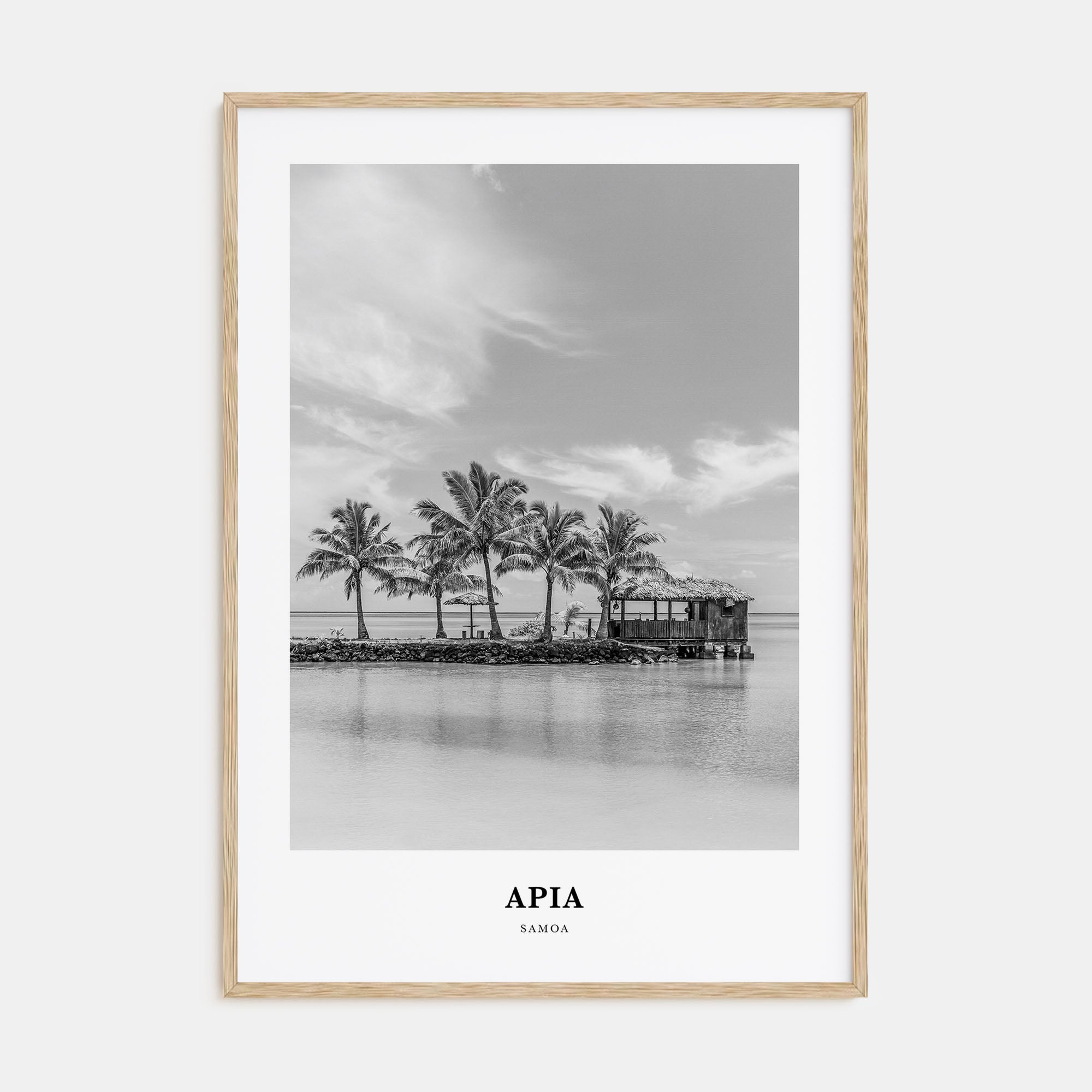 Apia Portrait B&W Poster