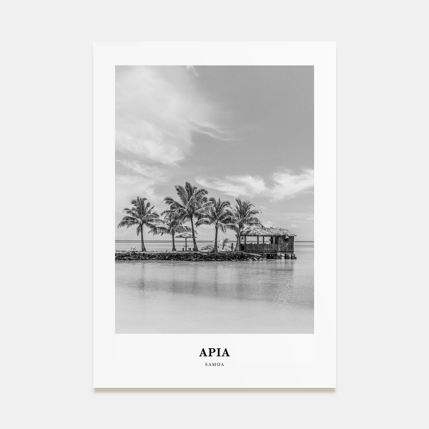 Apia Portrait B&W Poster